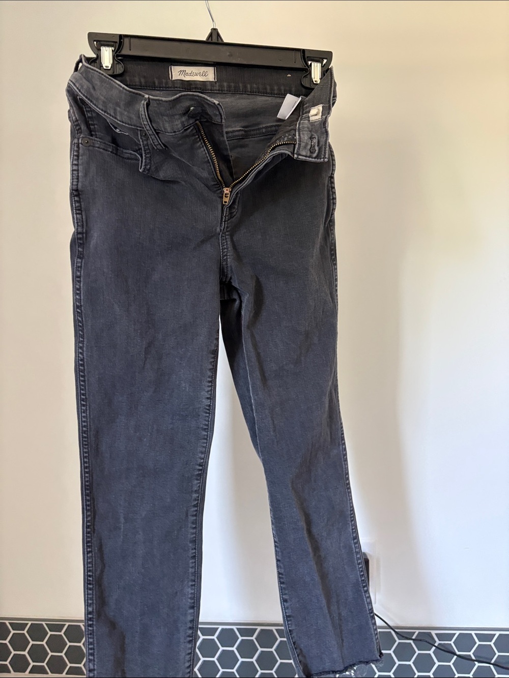 Madewell Women's Charcoal Gray Skinny Jeans